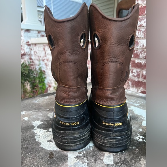 Georgia Boot Muddog2 Wellington GB00229TS Mens 9M Work Tan Leather Black Pull On main image 5